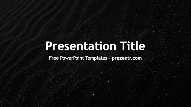 Detail Black And White Presentation Template Nomer 44