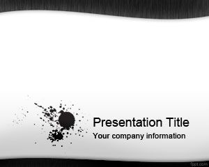 Detail Black And White Presentation Template Nomer 46