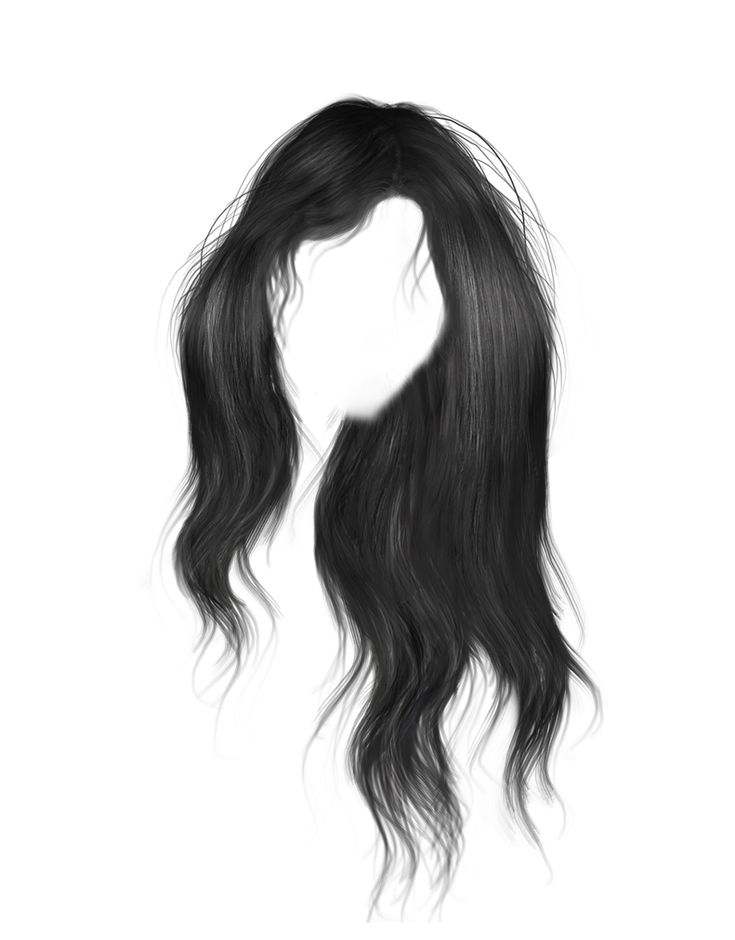 Detail Black Hair Template Nomer 4