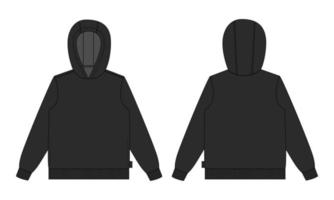 Detail Black Hoodie Template Nomer 17