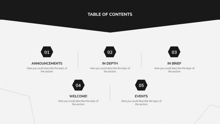 Detail Black Powerpoint Template Nomer 24