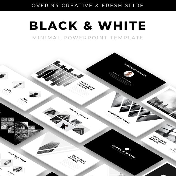 Detail Black Powerpoint Template Nomer 31