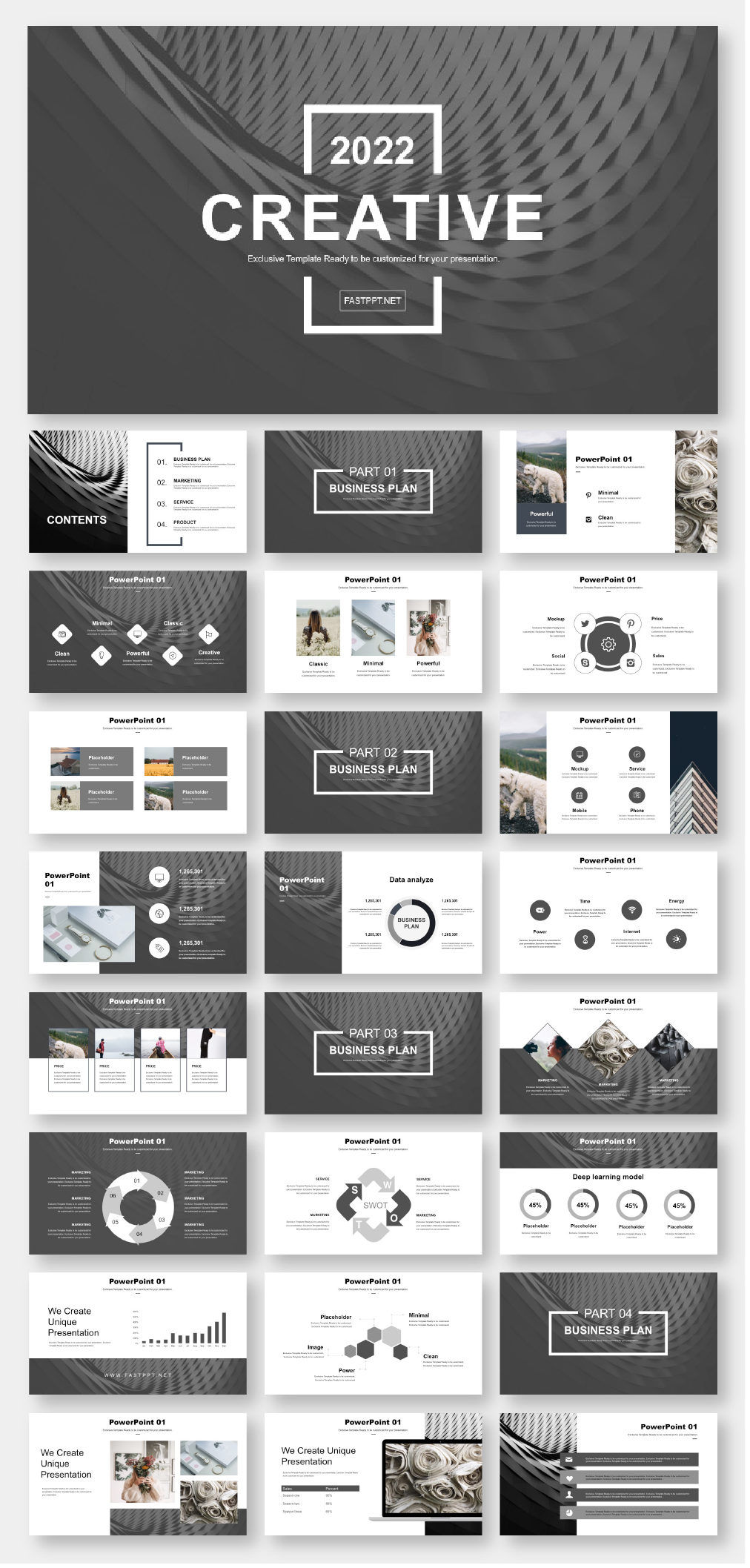 Detail Black Powerpoint Template Nomer 39