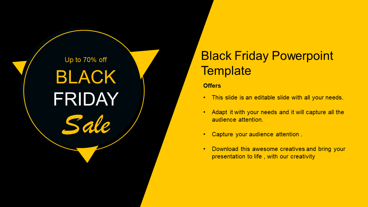 Detail Black Powerpoint Template Nomer 42