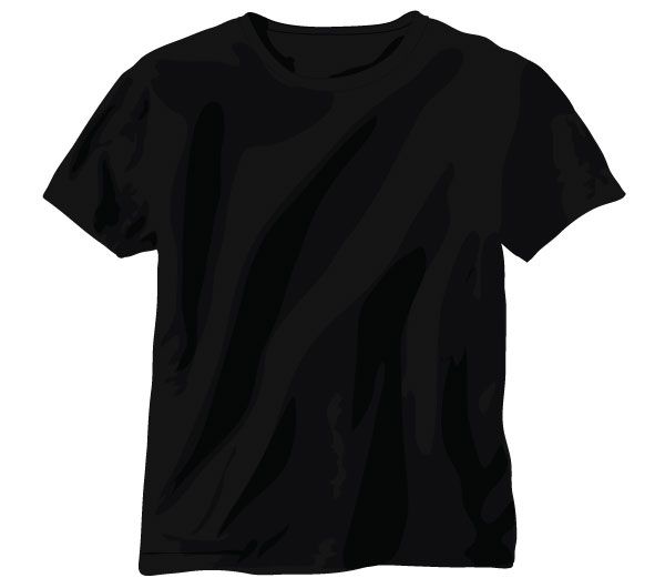 Black Shirt Template - KibrisPDR