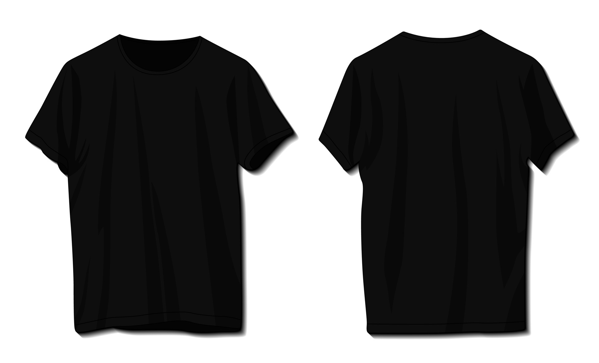 Black Shirt Template Back - KibrisPDR