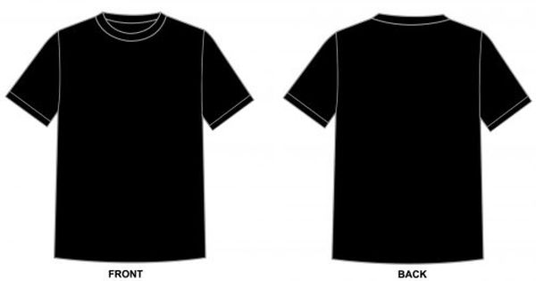 Detail Black Shirt Template Back Nomer 2