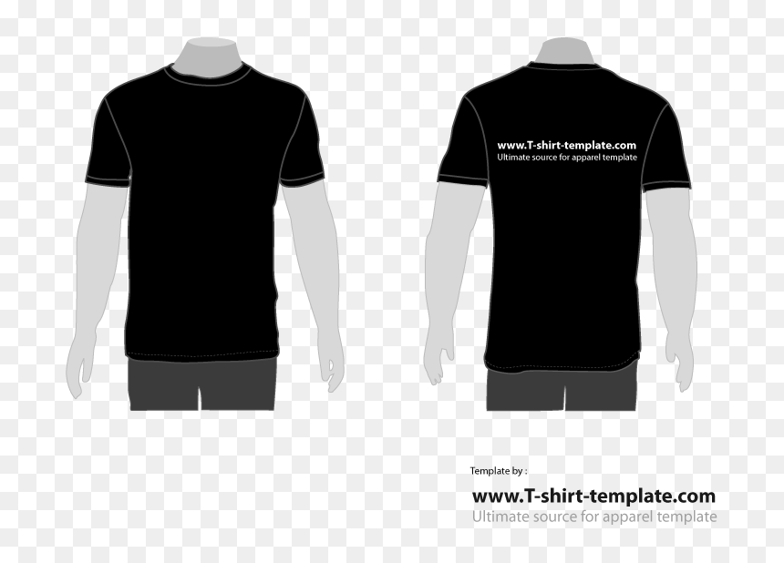 Detail Black Shirt Template Back Nomer 31