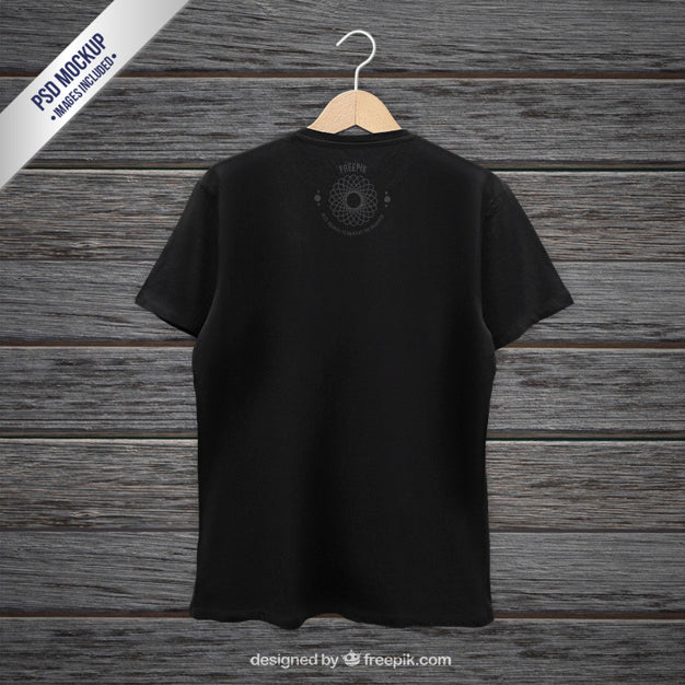 Detail Black Shirt Template Back Nomer 33