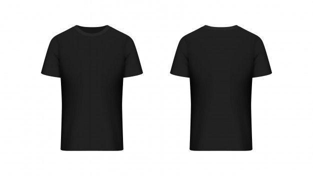 Detail Black Shirt Template Back Nomer 7