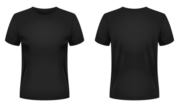 Detail Black T Shirt Template Nomer 3