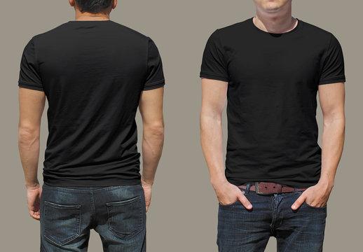 Detail Black T Shirt Template Nomer 24