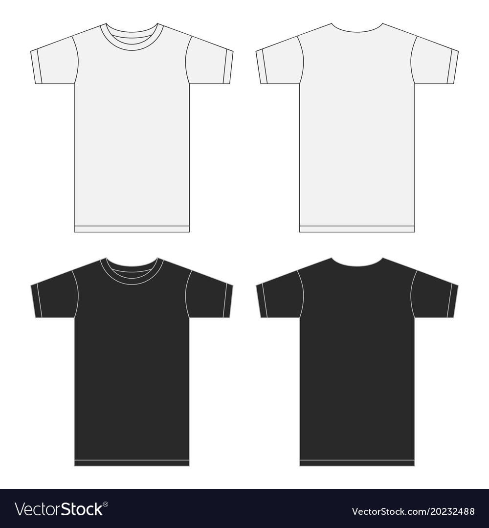 Detail Black T Shirt Template Nomer 36