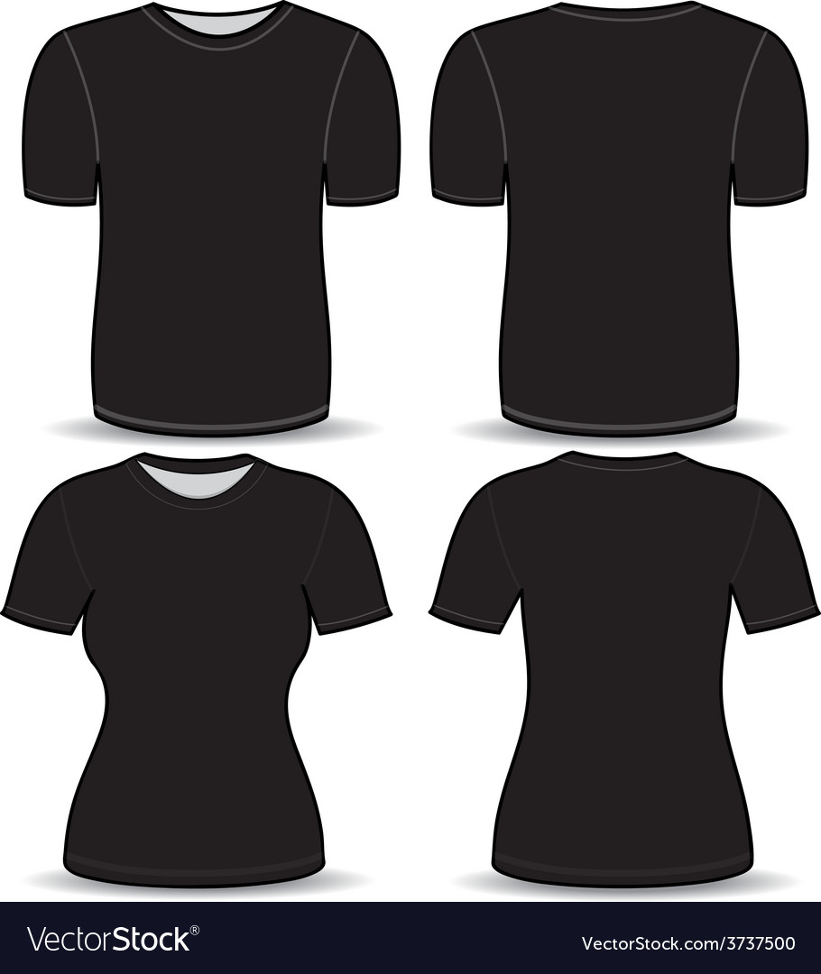 Detail Black T Shirt Template Nomer 41