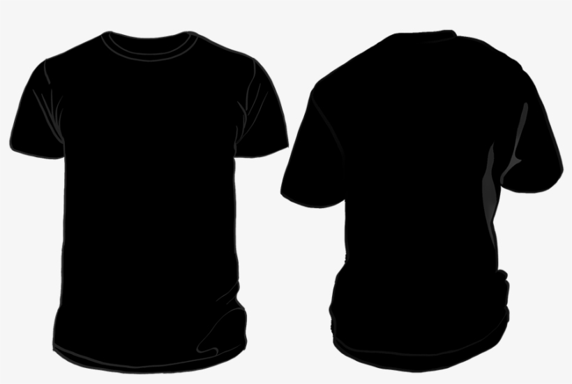 Detail Black T Shirt Template Nomer 9