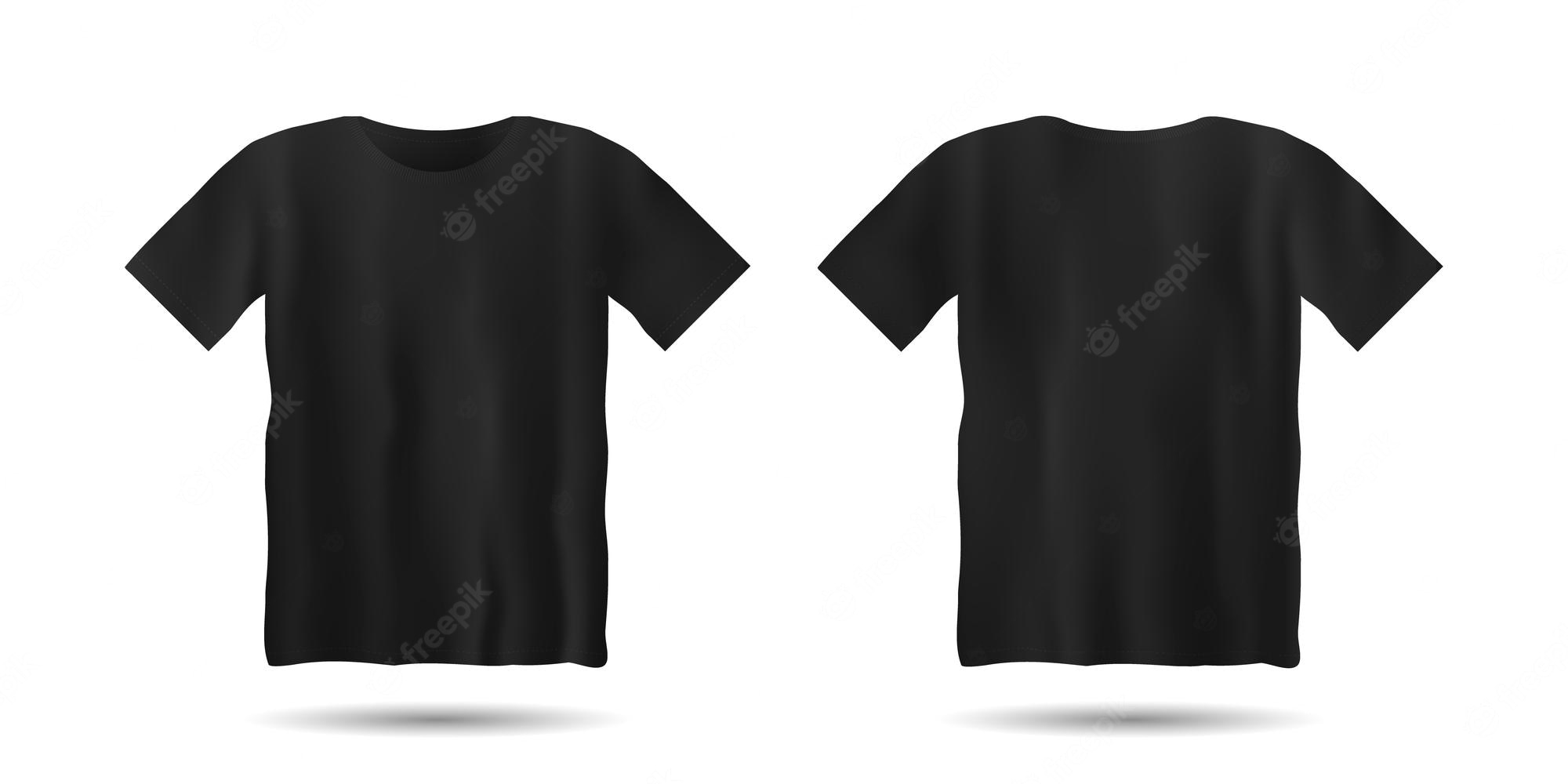 Detail Black T Shirt Template Nomer 10