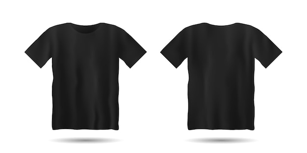 Detail Black Tee Shirt Template Nomer 11