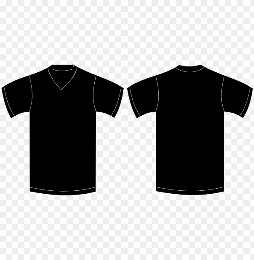 Detail Black Tee Shirt Template Nomer 18