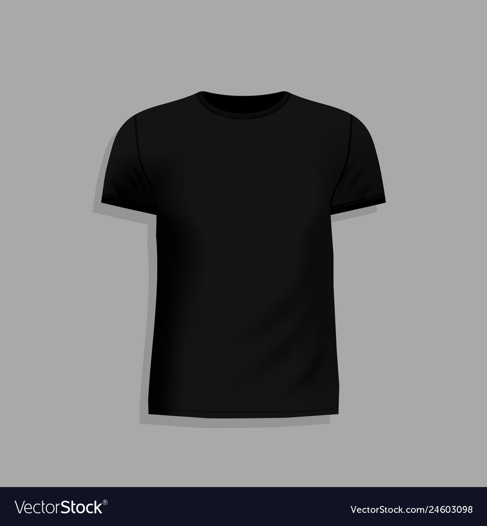 Detail Black Tee Shirt Template Nomer 20