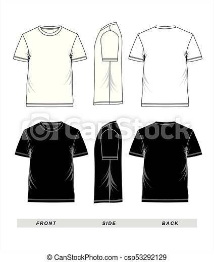 Detail Black Tee Shirt Template Nomer 32