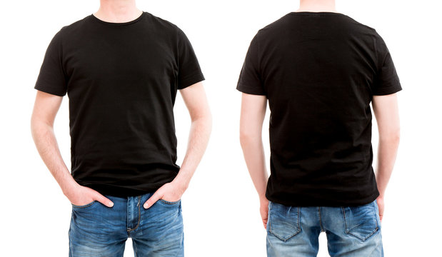 Detail Black Tee Shirt Template Nomer 42