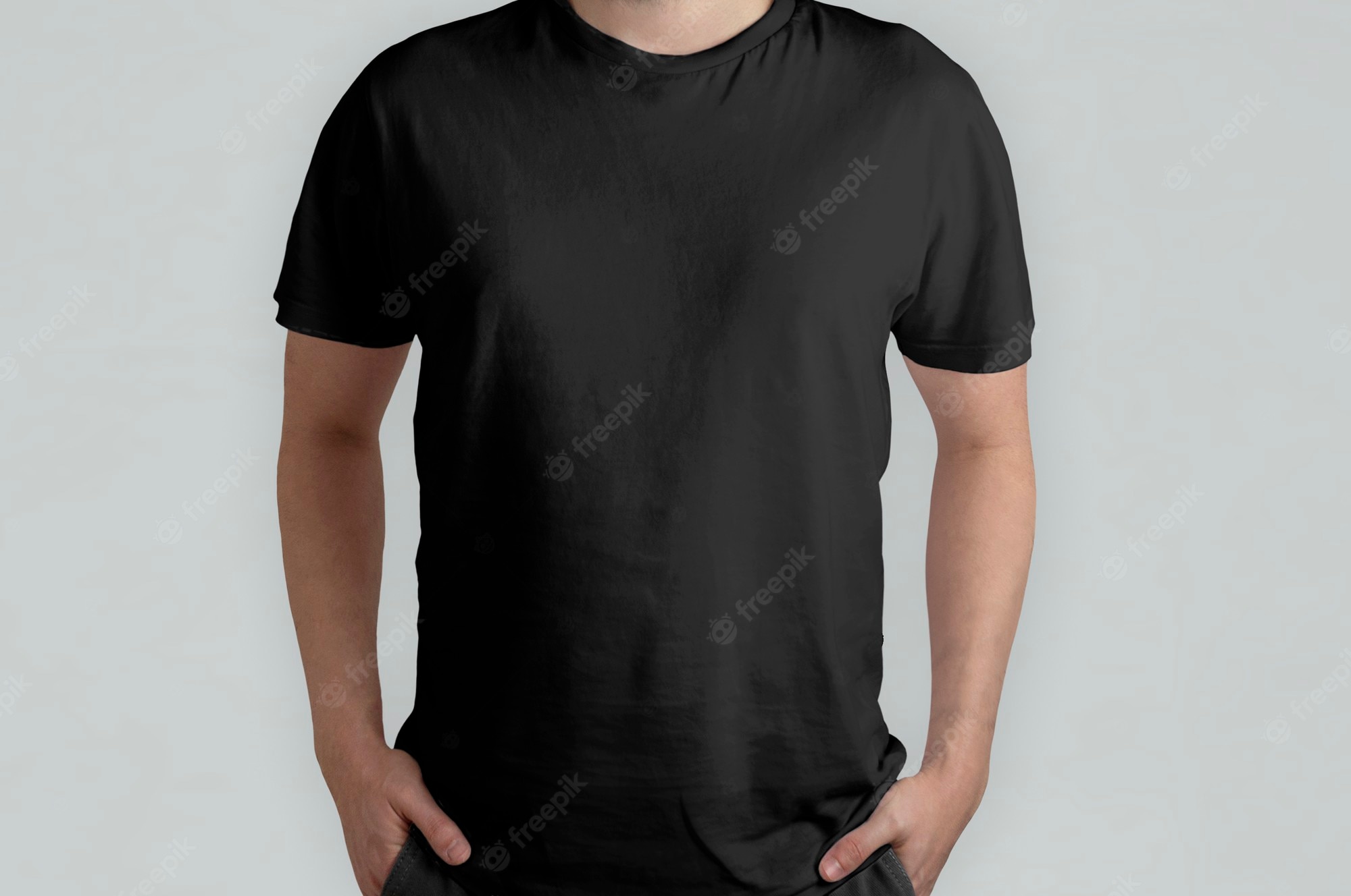 Detail Black Tee Template Nomer 23