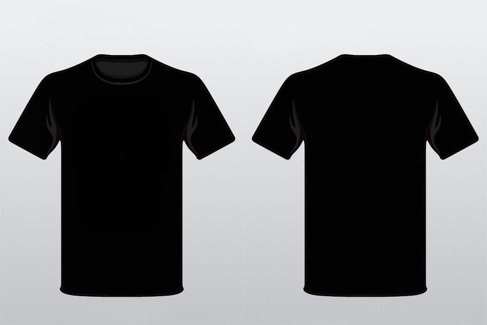 Download Black Tee Template Nomer 5