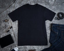 Detail Black Tee Template Nomer 36