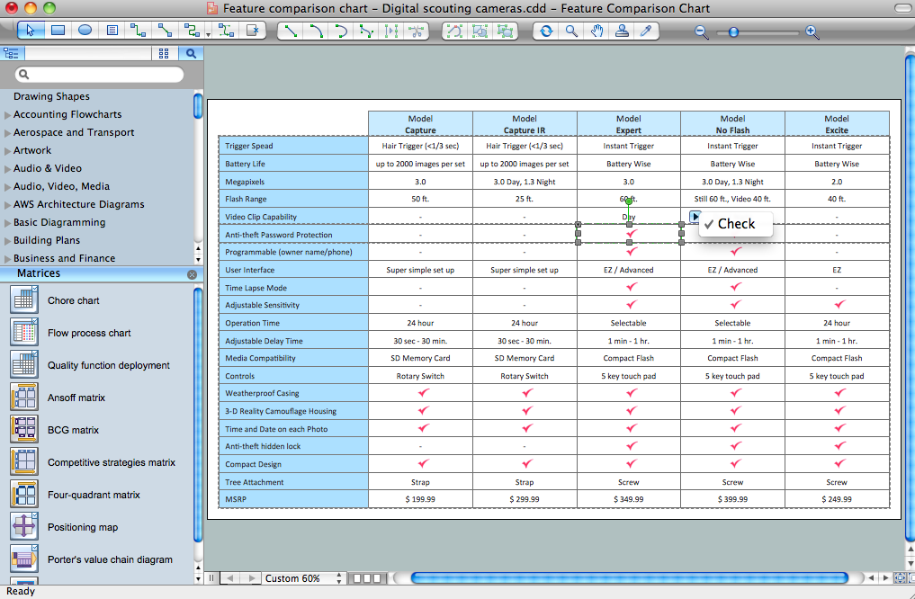 Detail Blank Comparison Chart Template Nomer 39