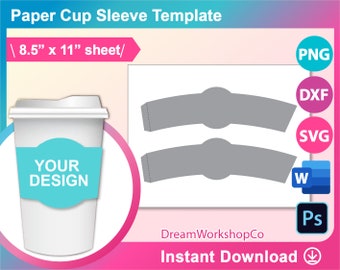 Detail Blank Cup Sleeve Template Nomer 36