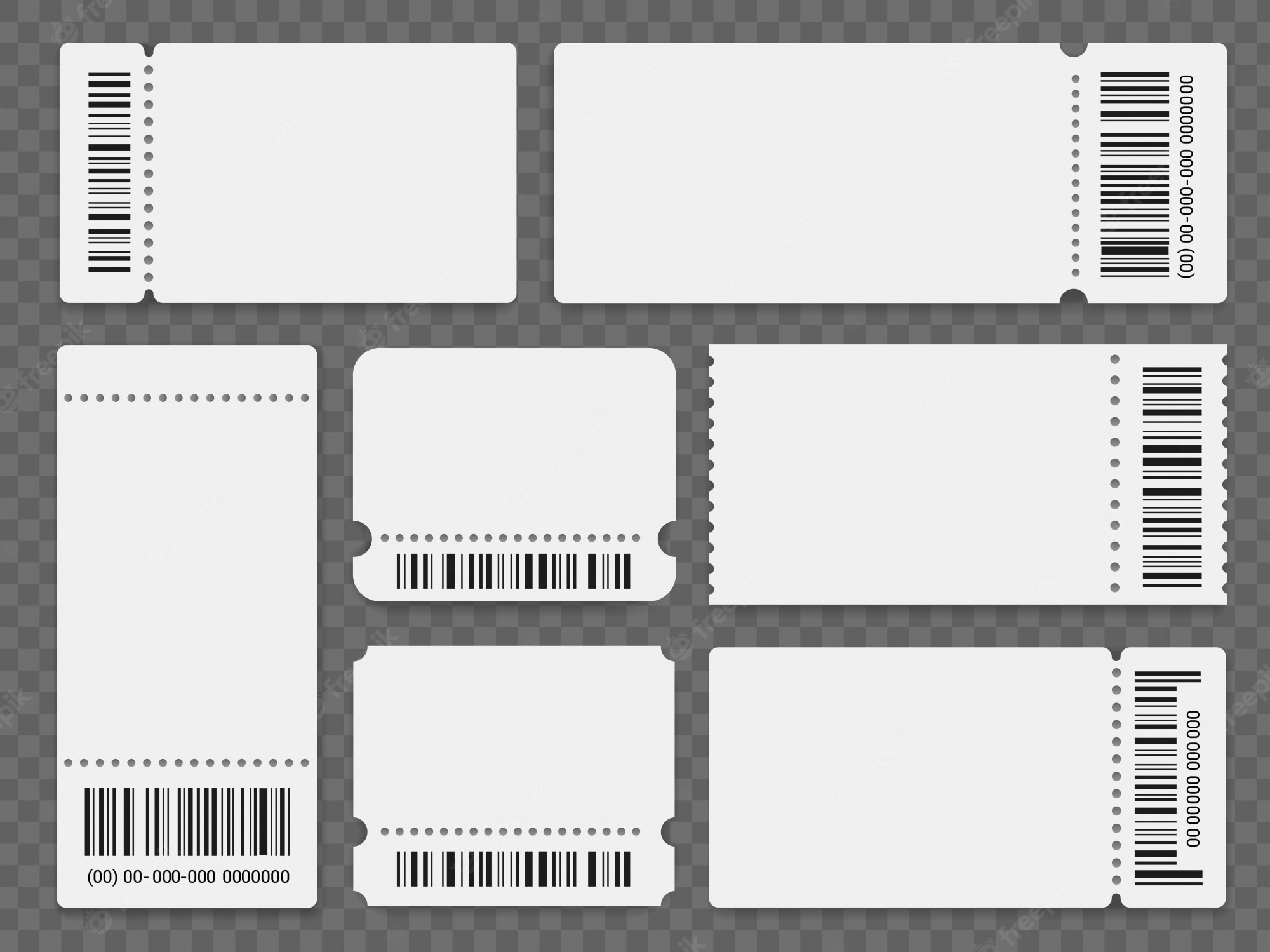 Detail Blank Event Ticket Template Nomer 2