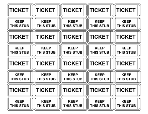 Detail Blank Event Ticket Template Nomer 21