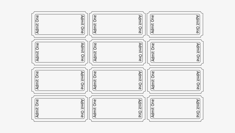 Detail Blank Event Ticket Template Nomer 9