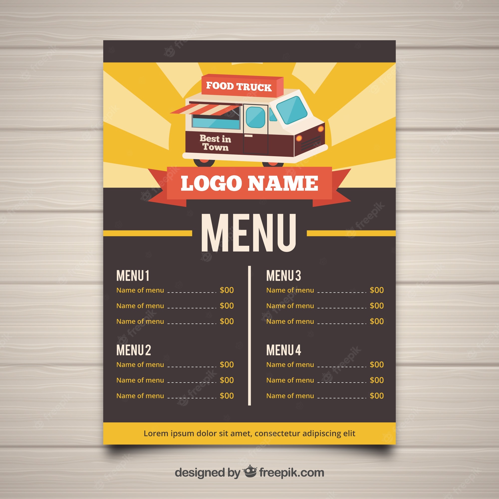 Detail Blank Food Truck Template Free Nomer 48