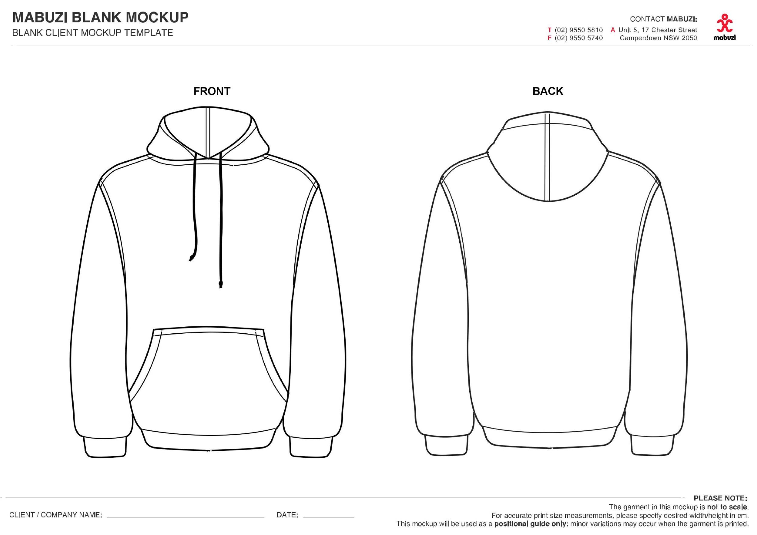 Blank Hoodie Template - KibrisPDR