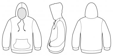 Detail Blank Hoodie Template Nomer 15