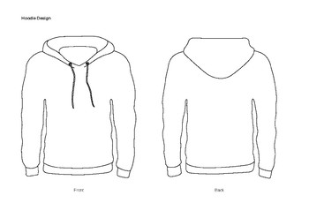 Detail Blank Hoodie Template Nomer 18