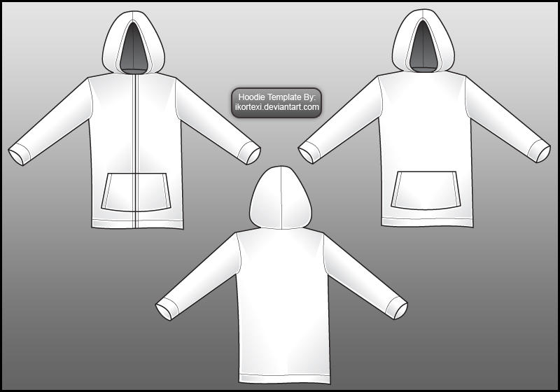 Detail Blank Hoodie Template Nomer 45