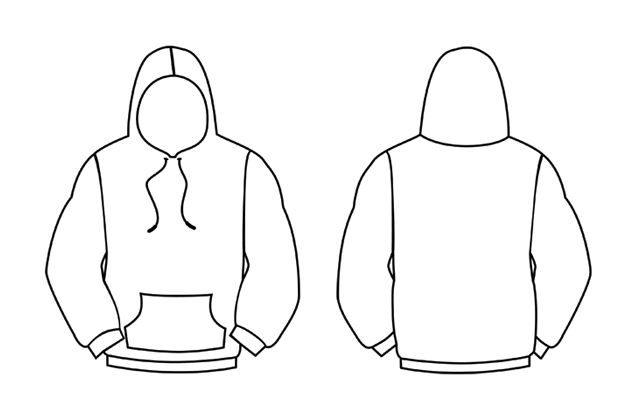 Detail Blank Hoodie Template Nomer 50