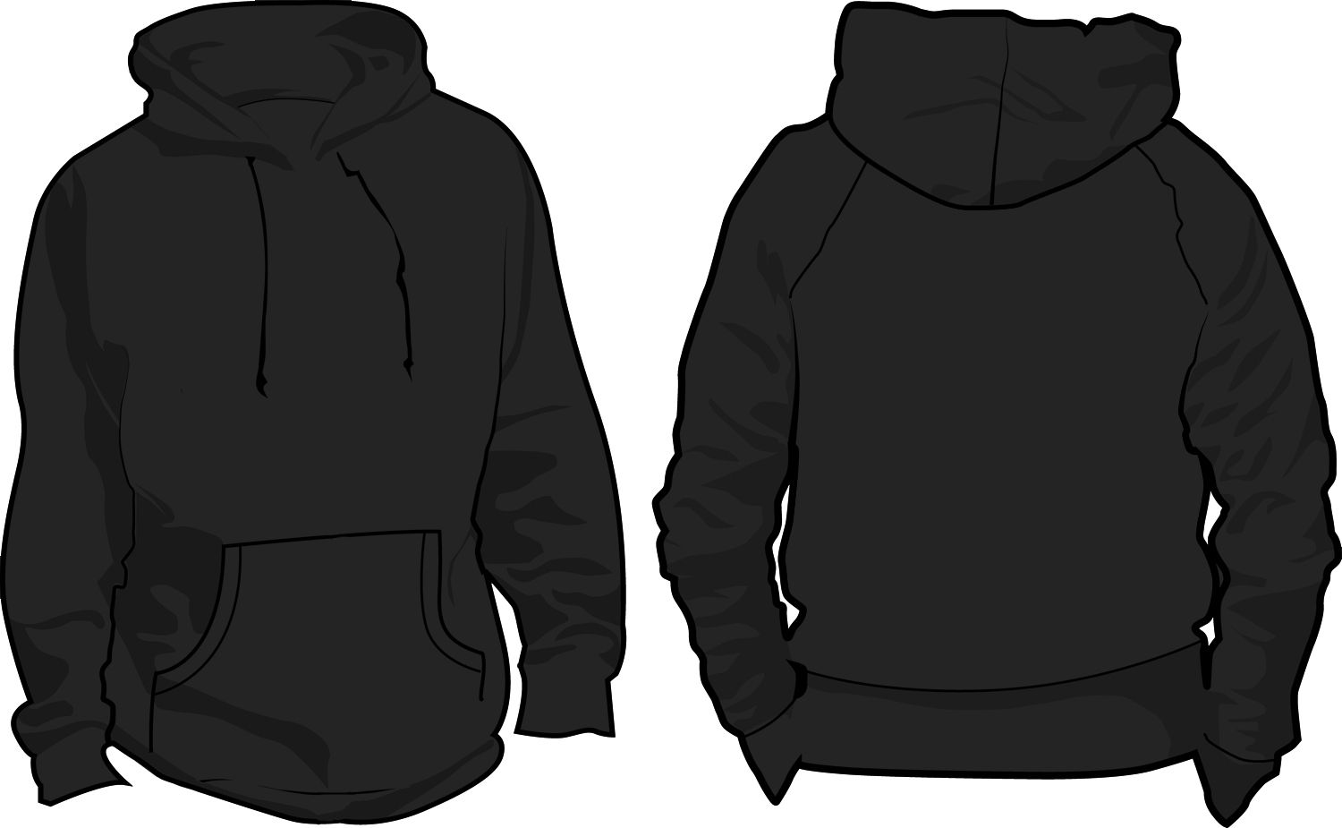 Detail Blank Hoodie Template Nomer 8