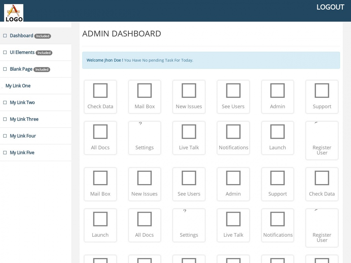 Detail Blank Html Template Nomer 17