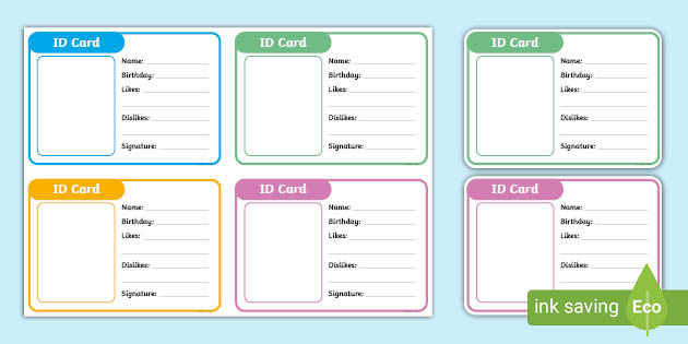 Detail Blank Id Card Template Nomer 4