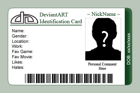 Detail Blank Id Card Template Nomer 6