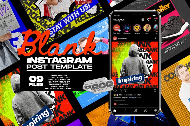 Detail Blank Instagram Post Template Nomer 33