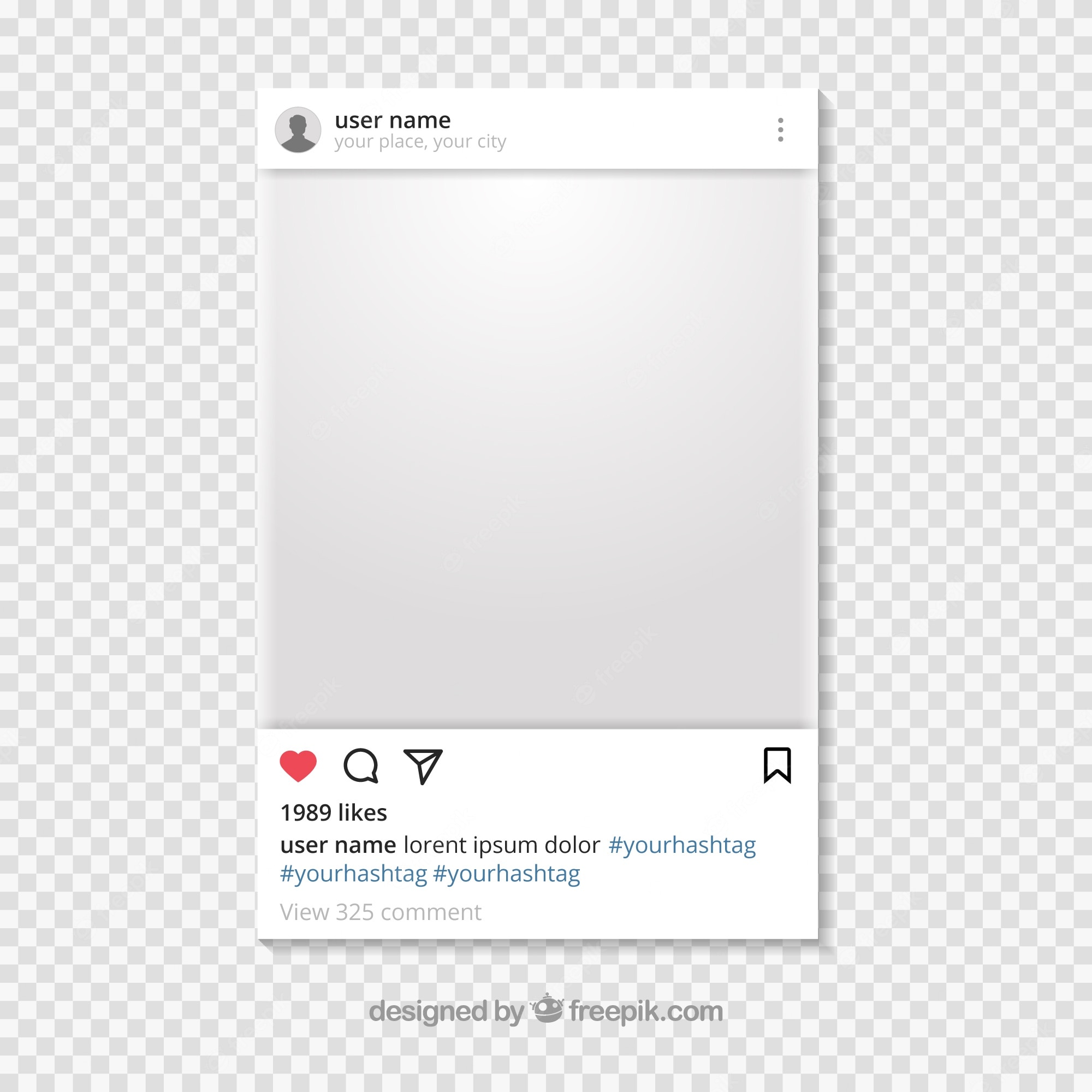 Detail blank instagram post template koleksi nomer 8