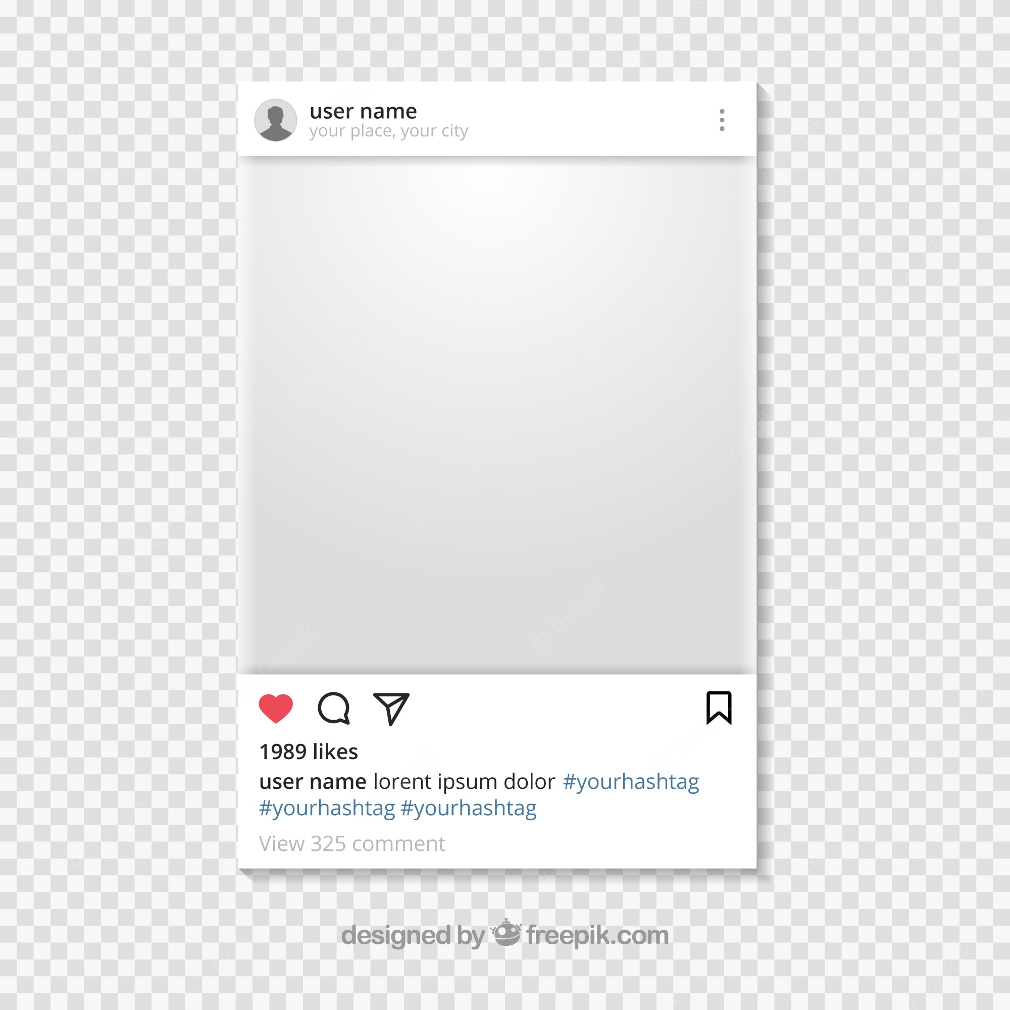 Detail Blank Instagram Post Template Nomer 8