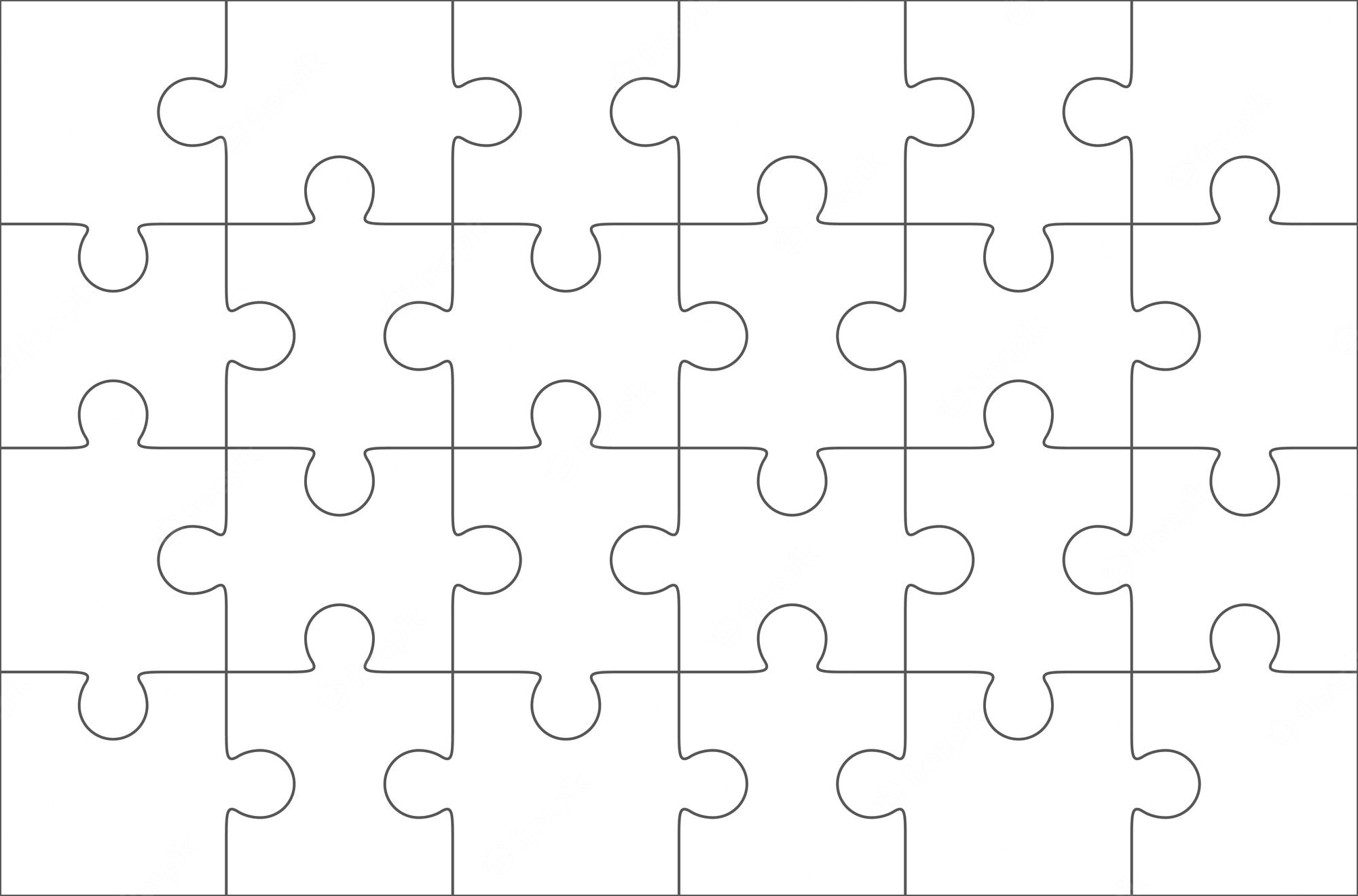 Detail Blank Jigsaw Puzzle Template Nomer 2