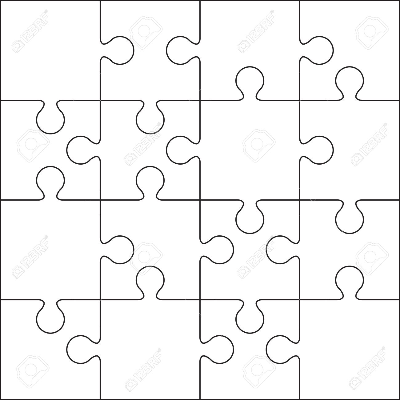 Detail Blank Jigsaw Puzzle Template Nomer 14