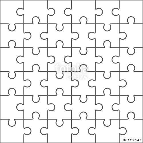 Detail Blank Jigsaw Puzzle Template Nomer 18