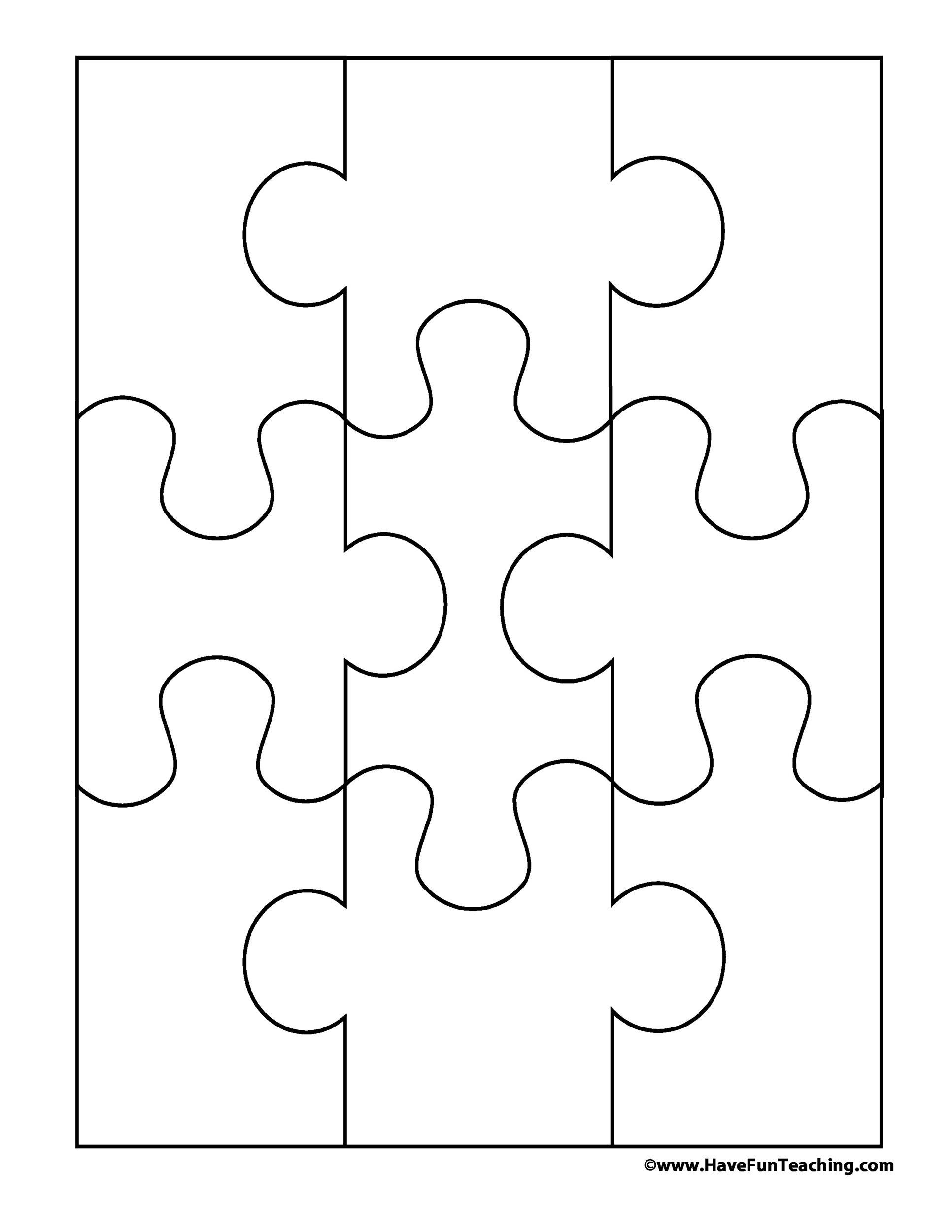 Detail Blank Jigsaw Puzzle Template Nomer 6